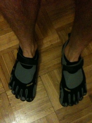 My new Vibram Fivefingers KSO shoes!
